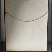 Antique  1881 Carved on solid wood Panel  Relief