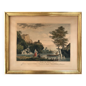 La pêche le jour.eau-forte