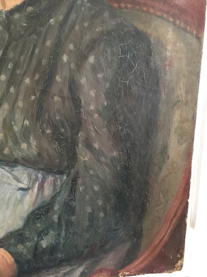 Portrait à l'huile 1912 "mamie nova"