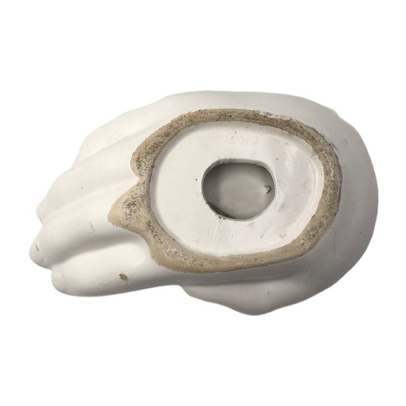 Empty white hand pocket