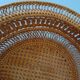 Woven rattan fruit basket
