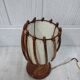 Pair of Louis Sognot rattan bedside lamps