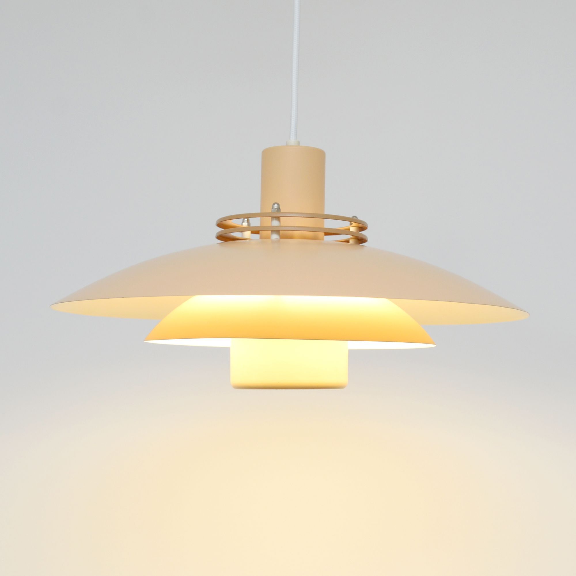 Peach colour Form Light lamp, 1970s