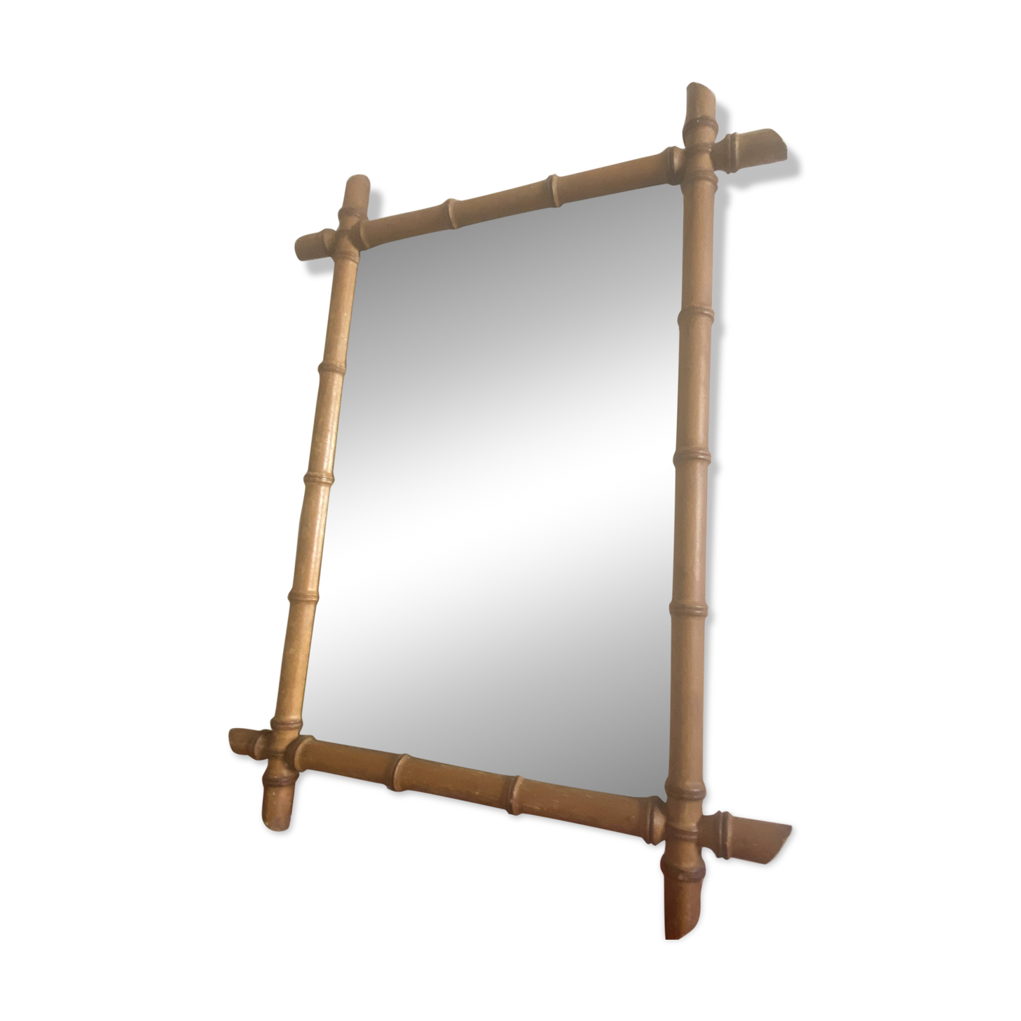 Bamboo wood mirror