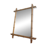 Bamboo wood mirror