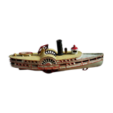 Old mechanical boat of the "Wilkins Toy Company"