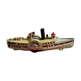 Bateau ancien mécanique de la "Wilkins Toy Company"