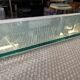 Stunning shelve Glass with Bronze brackets 1970s Peter Ghyczy