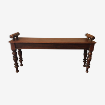 Solid oak bench 96 cm