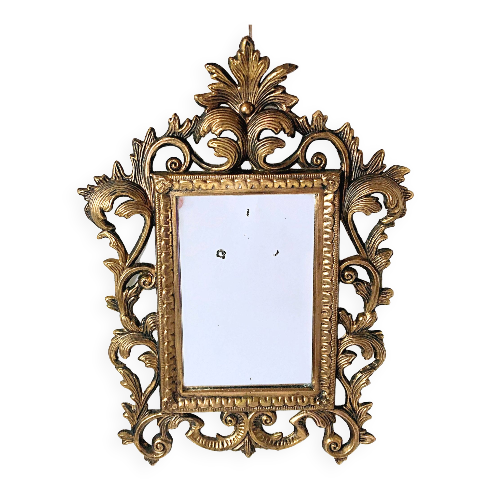 Small Rococo Baroque style mirror by Roberta Wood vintage 50/60