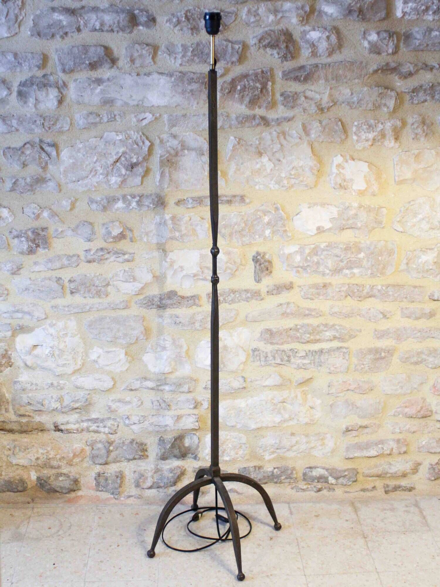 Wrought iron floor lamp