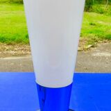 Old lamp design art deco vintage metal and opaline