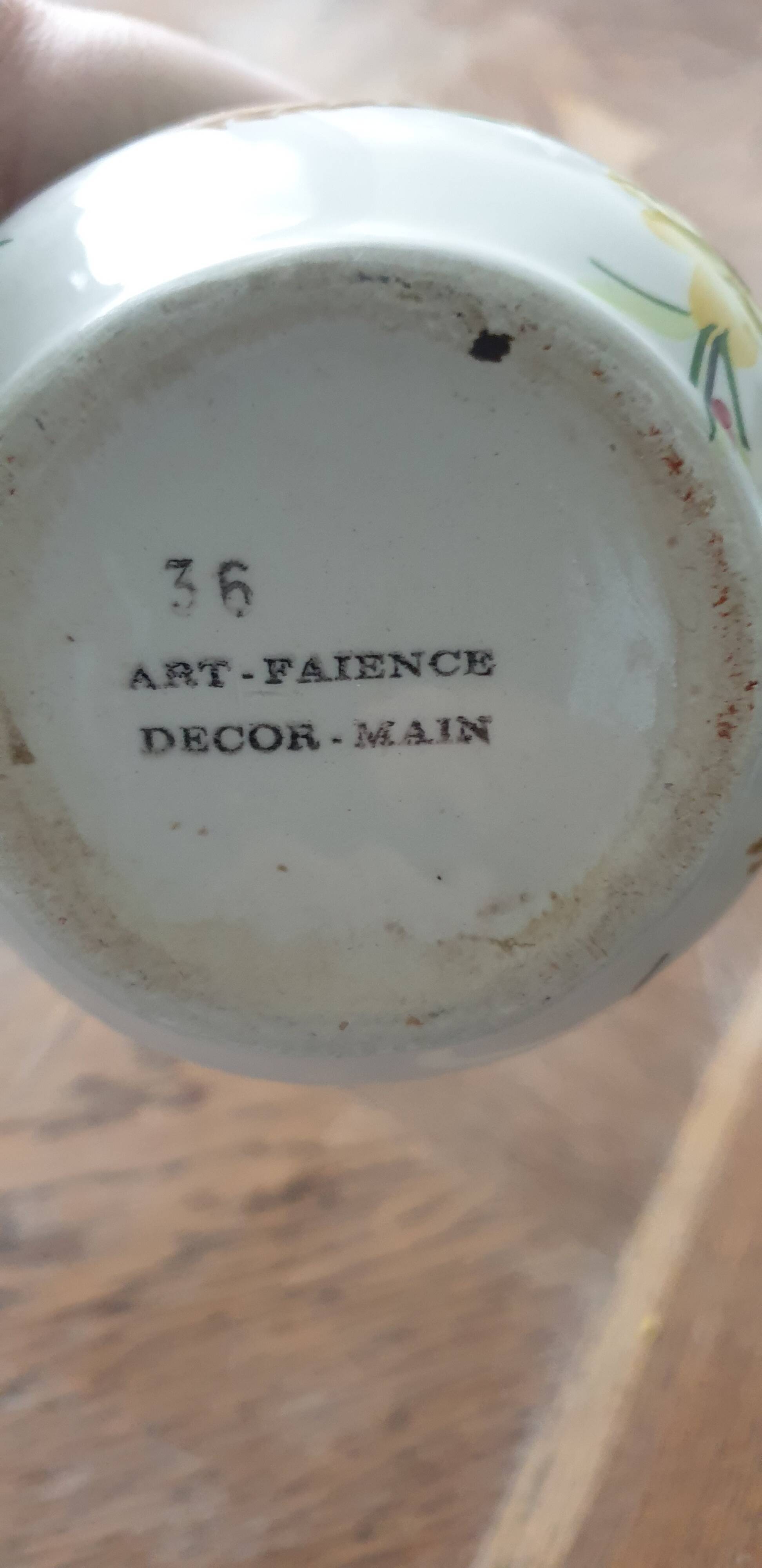 Pitcher art earthenware hand decoration