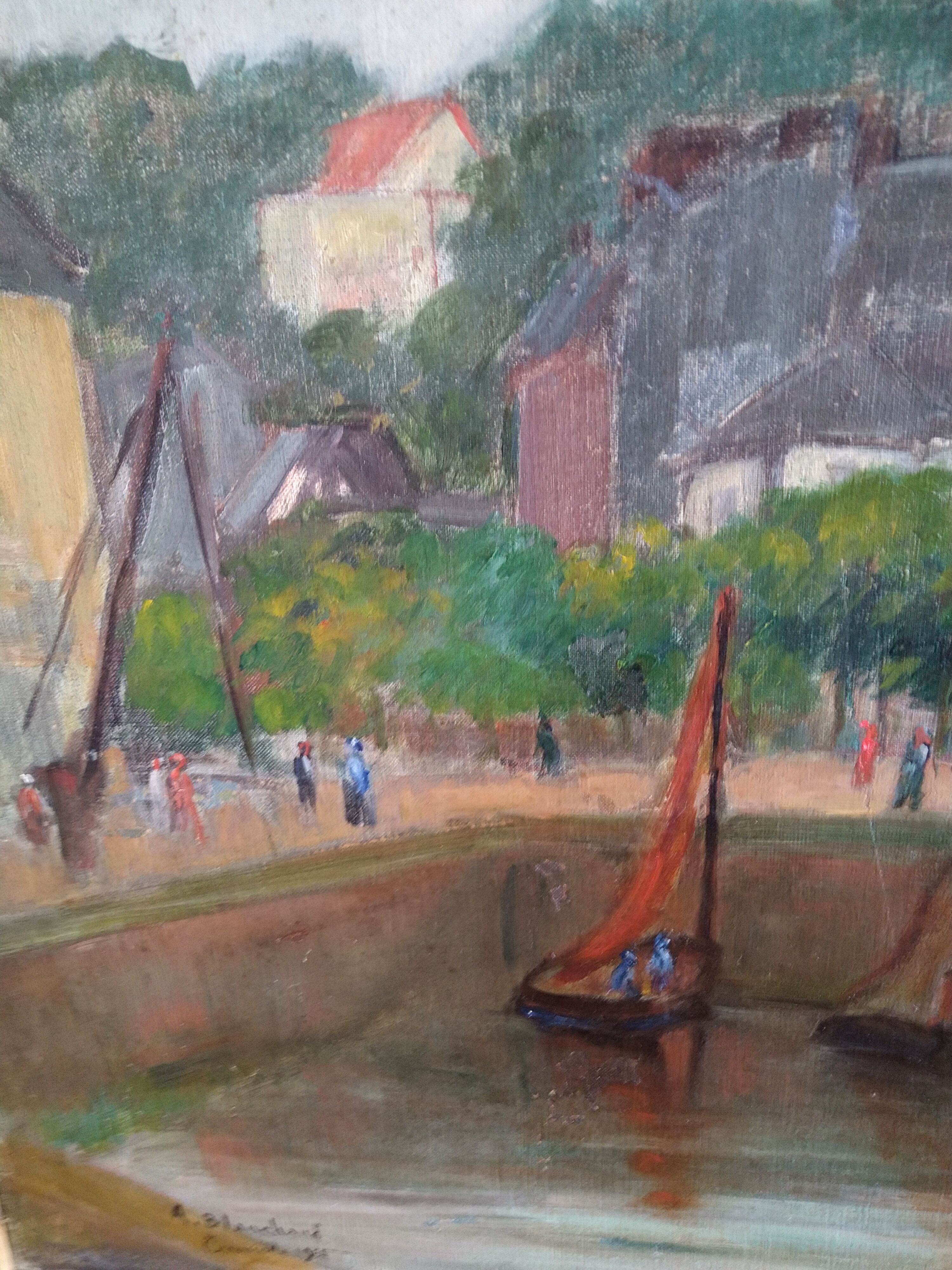 Painting by trouville normandie
