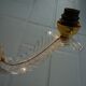 Suspension lamp 4 burners, plexiglass baroque style vintage 50-60s