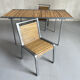Table and its 2 chairs, France 1970