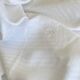 Vintage tablecloth with hand-embroidered initials "yf" - cotton satin - 160x160cm
