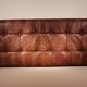 Lit de jour 'DS-80' en cuir patchwork cognac par De Sede, Suisse