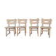 Set of 4 oak chairs