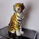 Ceramic Tiger, Italy, Signed, 1970