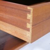 Teak Rolling Cabinet 1960s Chest of Drawers