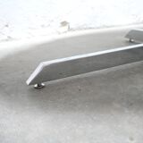 Vintage oval marble table published by Roche Bobois