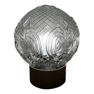 Pressed glass globe from the 60s