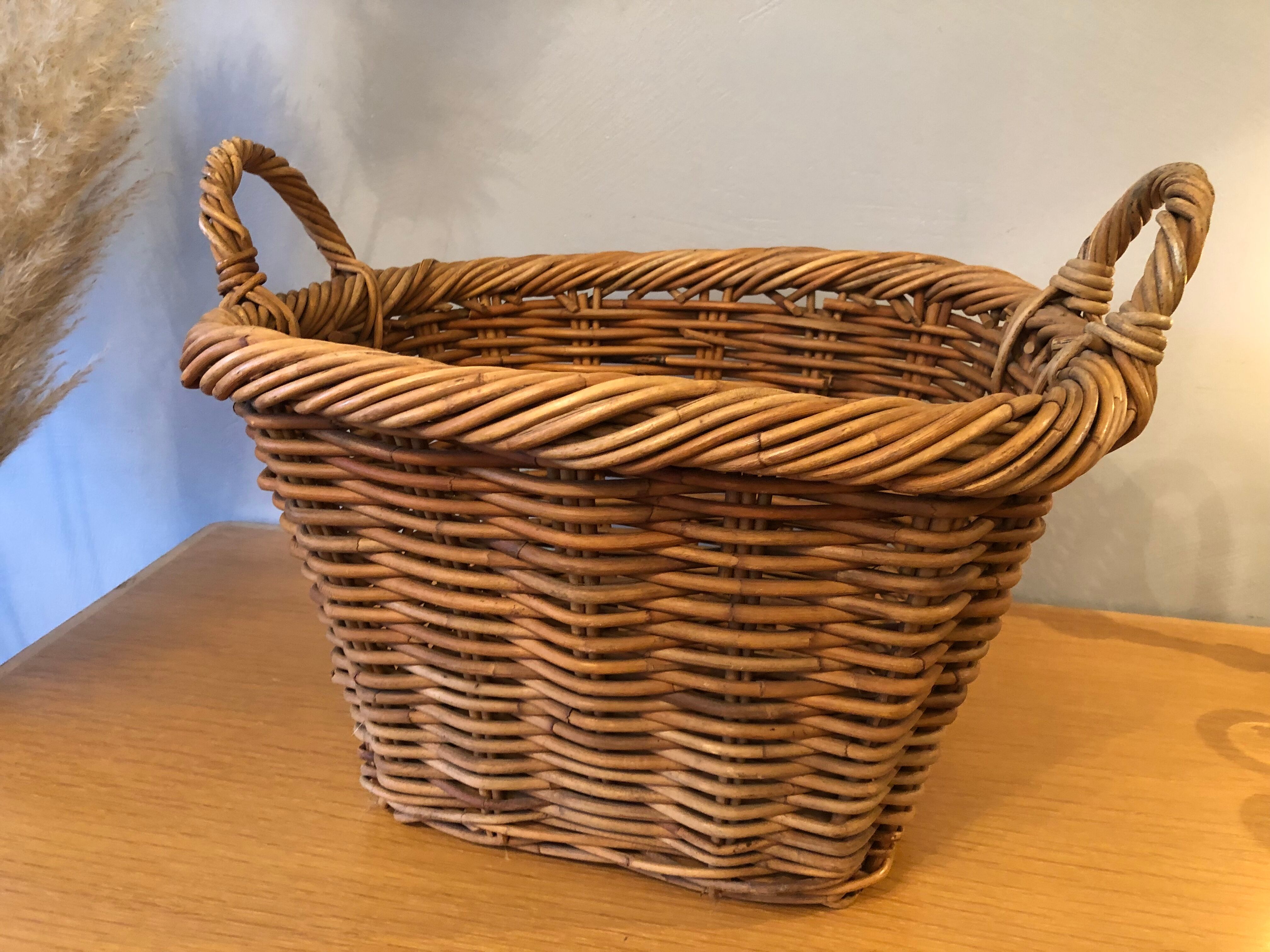 Old rattan basket