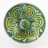 Centerpiece - email of limoges-geometric pattern mid century