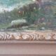 Old painting oil on wood fisherman signed XVIIIth
