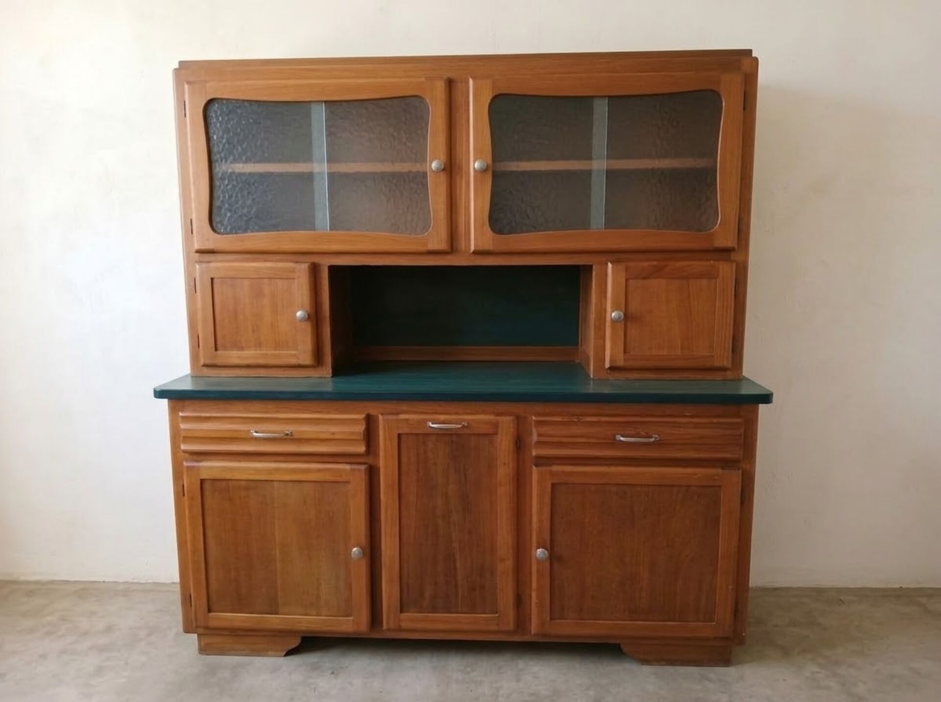 Buffet Two Bodies Vintage 1950s - Retro Design - Light Wood