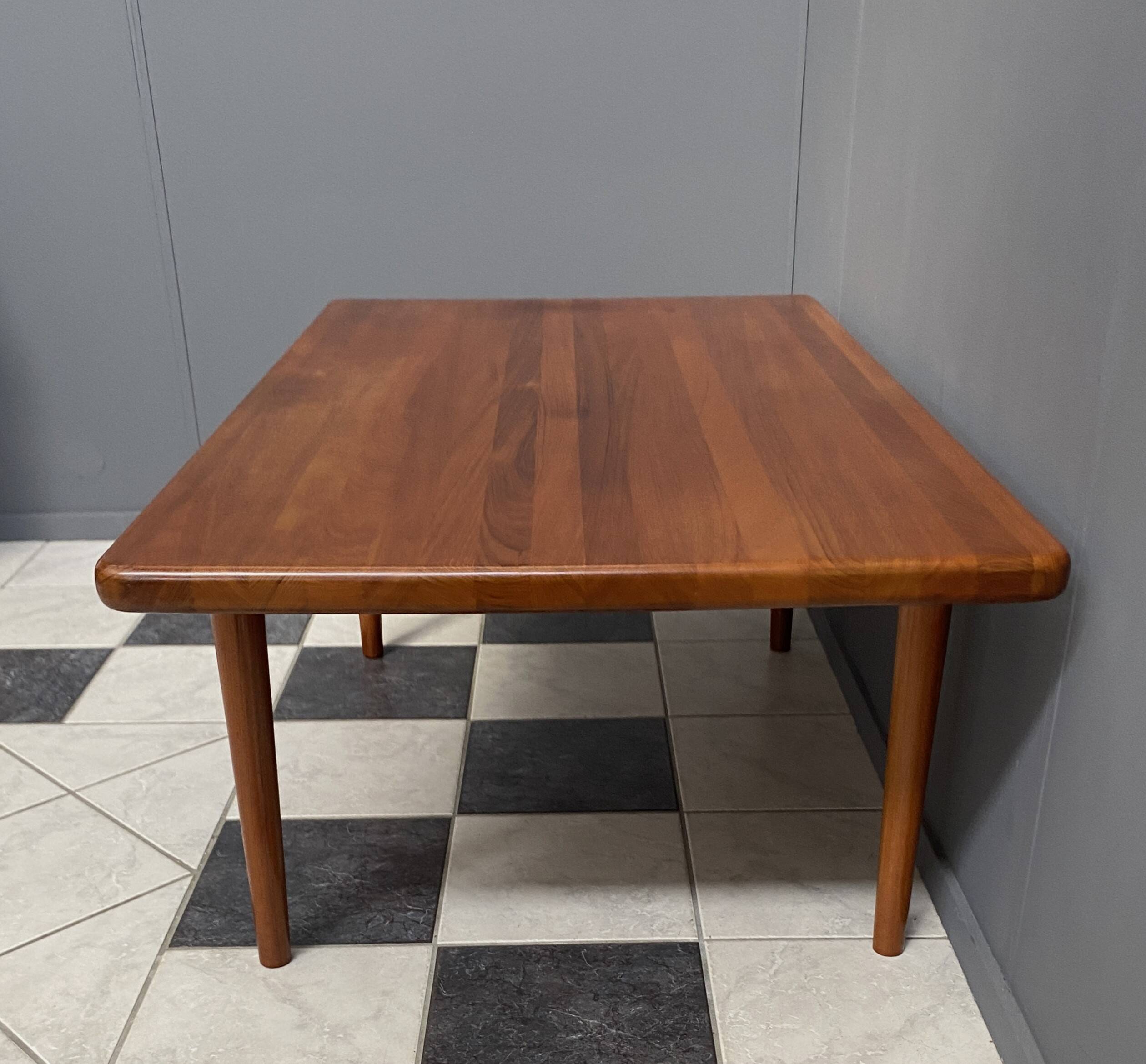 Teak rectangular coffee table by Glostrup Denmark