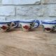 Ensemble de 6 petites tasses style Quimper, Bayeux, Rouen
