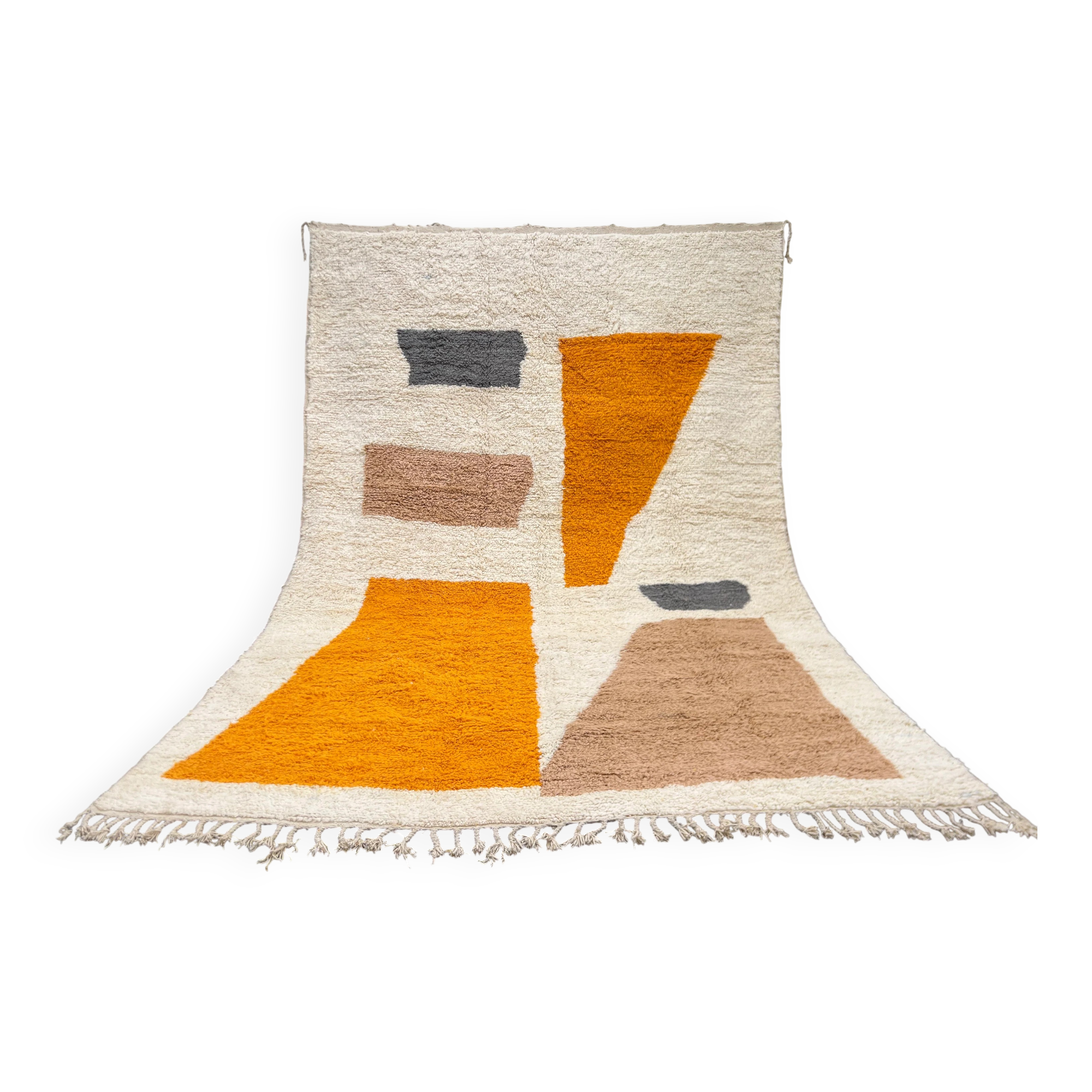 Moroccan rug in natural wool 2.5 x 1.5 m