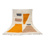 Moroccan rug in natural wool 2.5 x 1.5 m