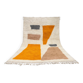 Moroccan rug in natural wool 2.5 x 1.5 m
