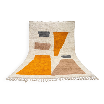 Moroccan rug in natural wool 2.5 x 1.5 m