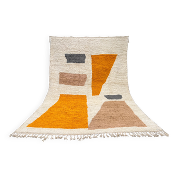 Moroccan rug in natural wool 2.5 x 1.5 m