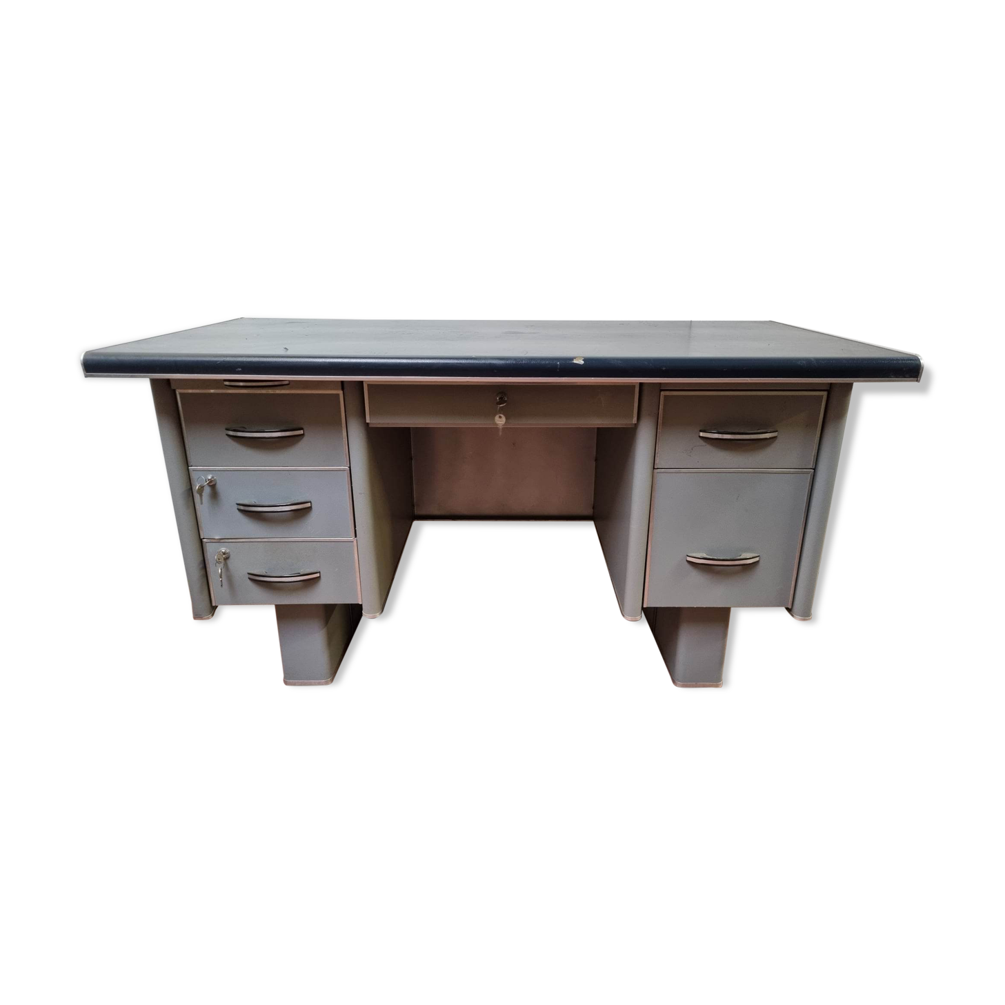 Metal industrial desk