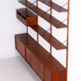Royal System by Poul Cadovius for Cado, 1960s – Wall System Teak, 15-Piece
