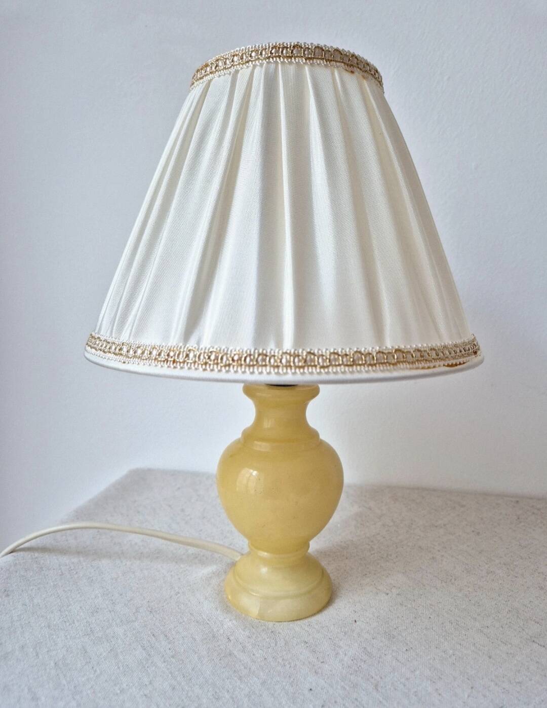 Vintage table lamp with alabaster base '1970s -