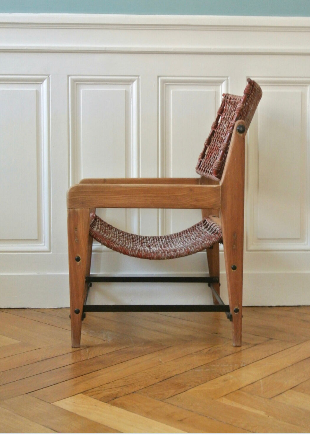 Modernist rope armchair