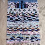 Moroccan boucherouite carpet - 128 x 185 cm