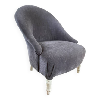 Fauteuil crapaud restauré