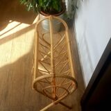 Rattan magazine holder