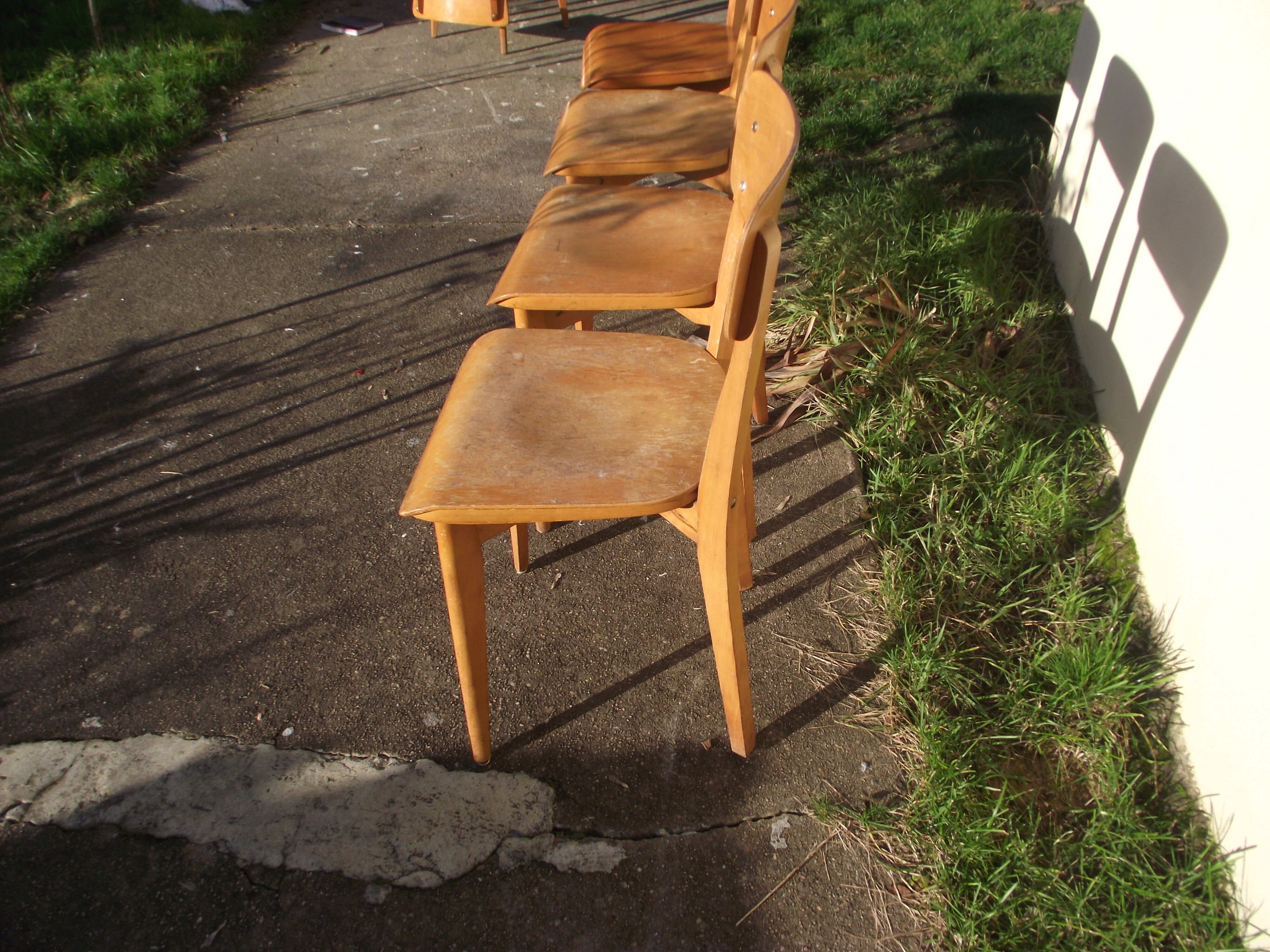 4 50s/60s bistro chairs