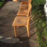 4 50s/60s bistro chairs