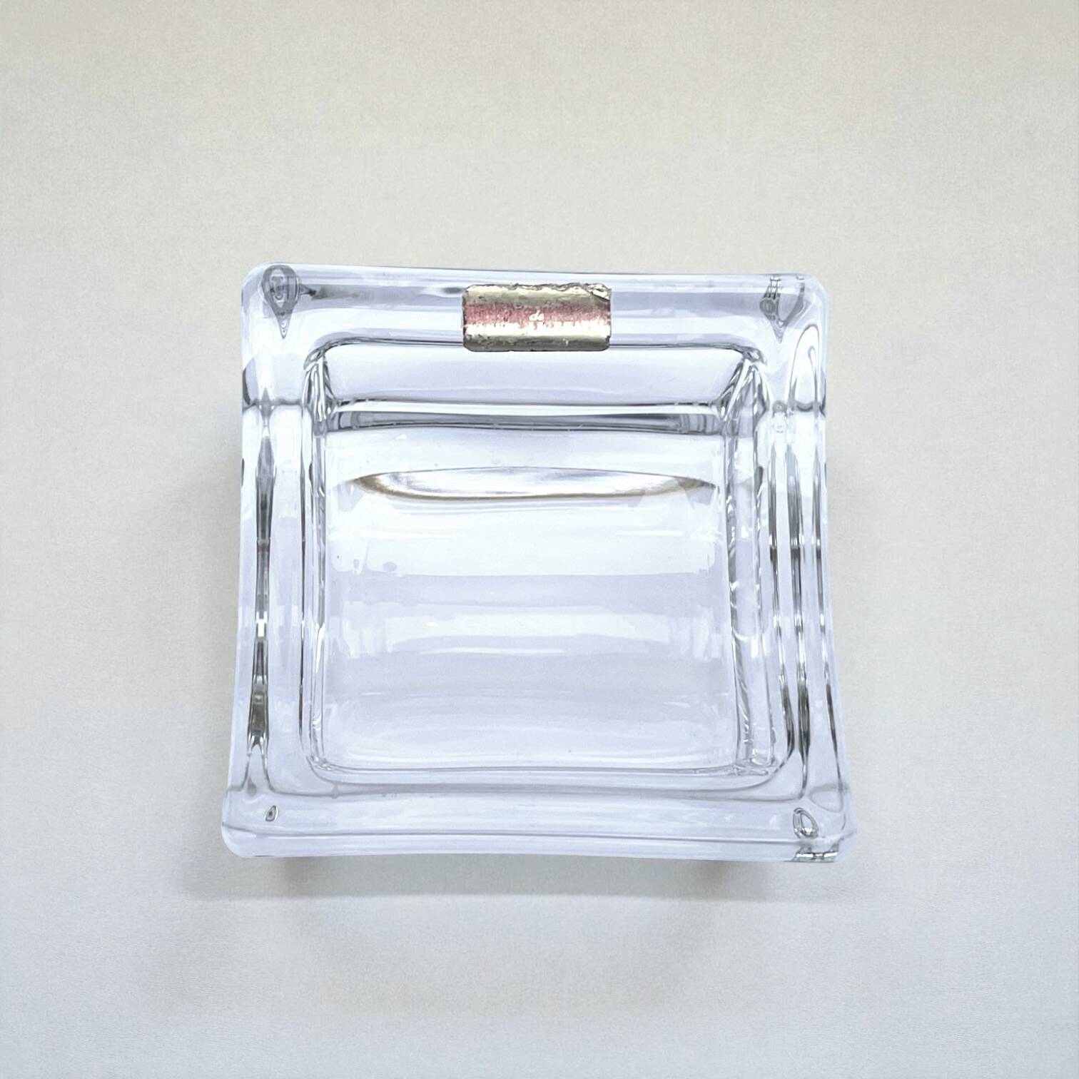 Crystal trinket dish or ashtray from Vannes-le-Châtel – 1960s-1970s