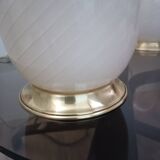 Pair of Eggs lamps, Murano glass, 1970s