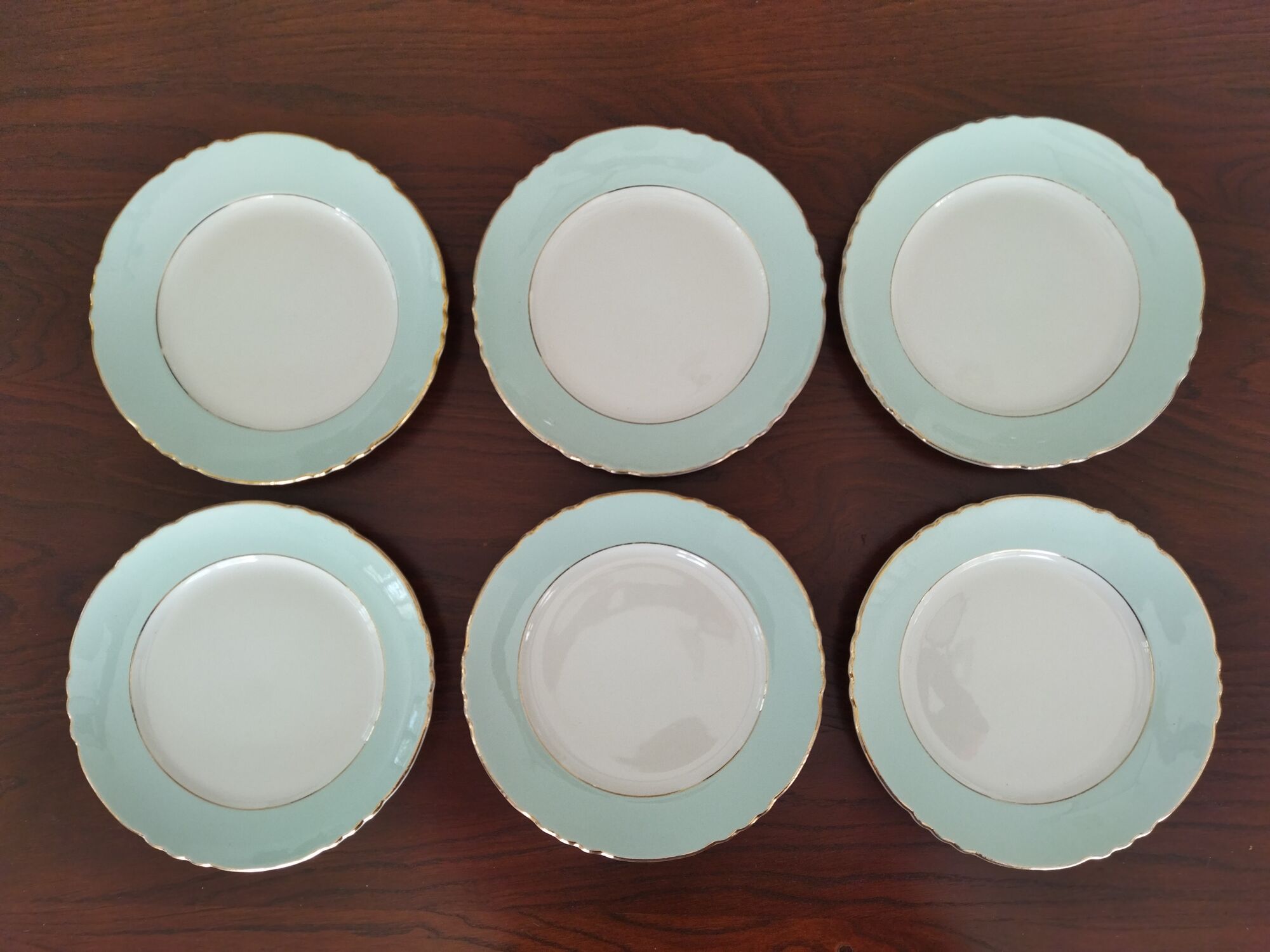 Set of 12 flat plates Orchies Nord "Callisto"